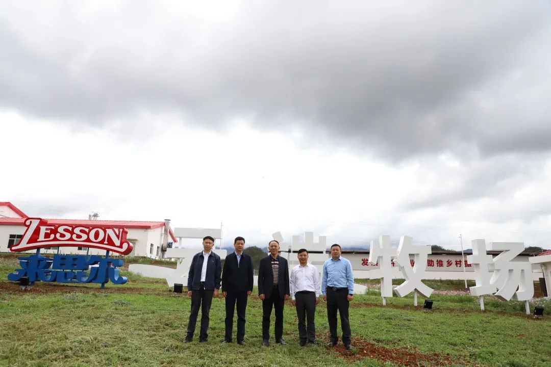 云南省政府党组成员、副省长王显刚 赴来思尔乳业云端牧场考察调研